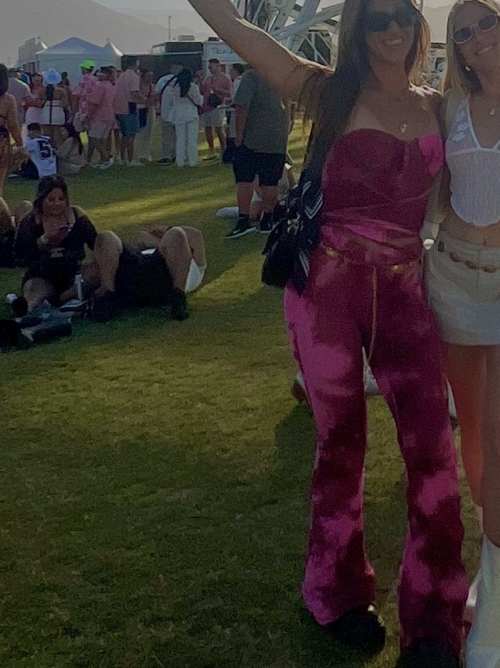 Red Tie Dye Flare Pants Y2K Matching Set - Picture 7 of 7